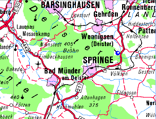 map of playing area